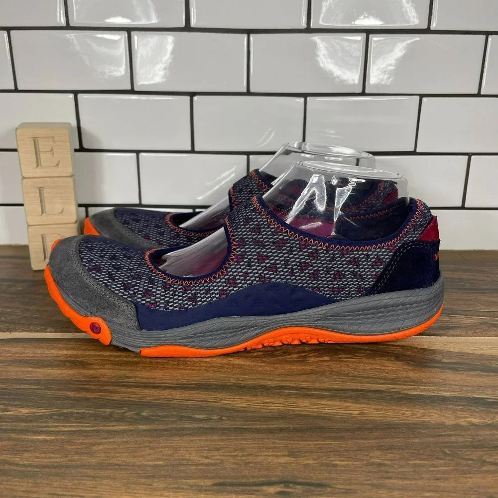 Merrell Womens All Out Wild Dove Mesh Navy Performance Mary Janes J68880 Size 9